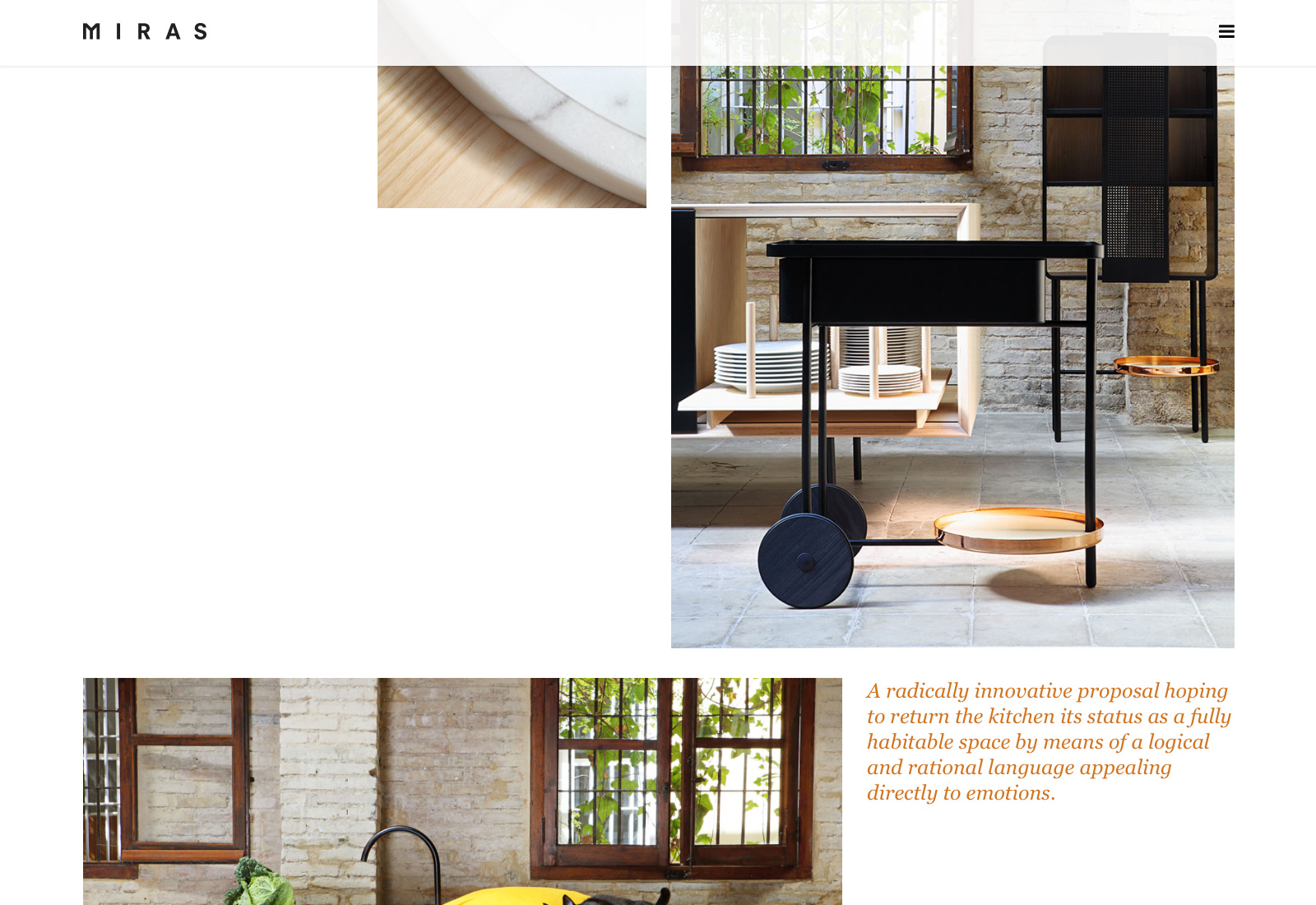 Float - A kitchen designed by Mut Design for Miras Editions