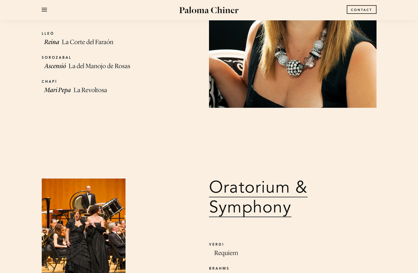 Paloma Chiner - Branding, Diseño y desarrollo web para la soprano Paloma Chiner